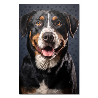 Dřevěné puzzle Velký švýcarský salašnický pes realistic