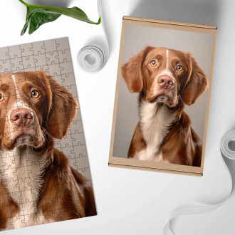 Dřevěné puzzle Brittany realistic