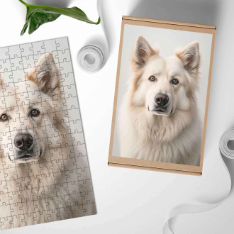 Dřevěné puzzle Kuvaszok realistic