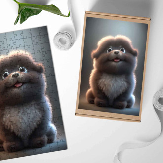 Dřevěné puzzle Belgický Laekenoi animovaný