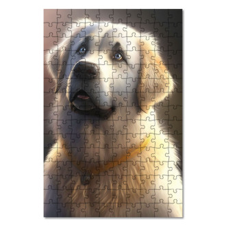 Dřevěné puzzle Anatolský pastevecký pes animovaný