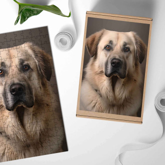 Dřevěné puzzle Anatolský pastevecký pes realistic