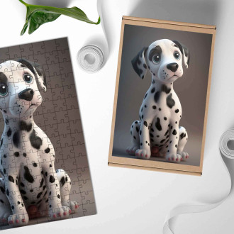 Dřevěné puzzle Dalmatín animovaný