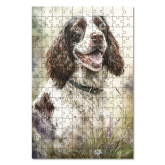 Dřevěné puzzle Anglický špringršpaněl akvarel