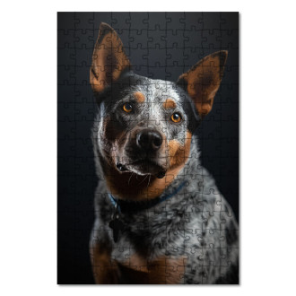 Dřevěné puzzle Australský honácký pes realistic