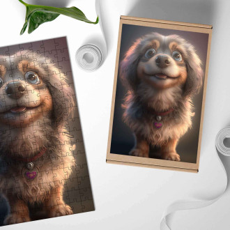 Dřevěné puzzle Chinook animovaný