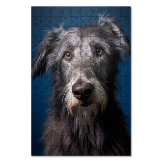 Dřevěné puzzle Skotský deerhound realistic