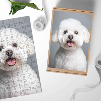 Dřevěné puzzle Bišonek realistic