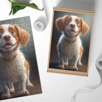 Dřevěné puzzle Brittany animovaný