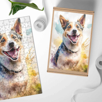 Dřevěné puzzle Cirnechi dell Etna akvarel