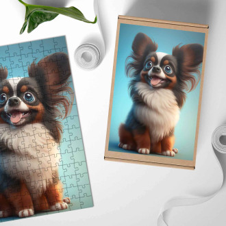 Dřevěné puzzle Papillon animovaný