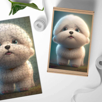 Dřevěné puzzle Matézák animovaný