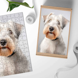 Dřevěné puzzle Sealyhamský teriér realistic