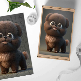 Dřevěné puzzle Russian Toy animovaný