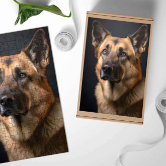 Dřevěné puzzle Chinook realistic