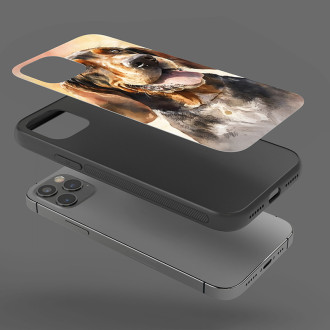 Afghánský chrt akvarel