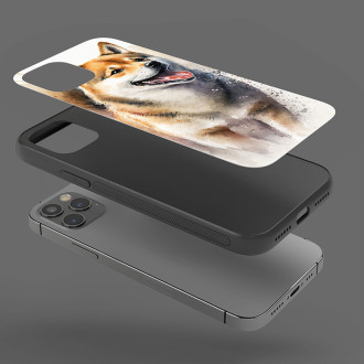 Shiba Inu akvarel