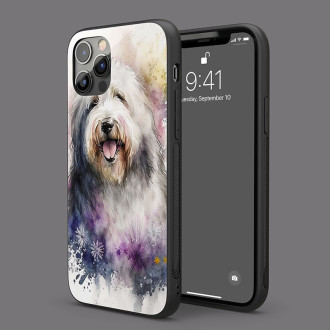 Starý anglický ovčák akvarel