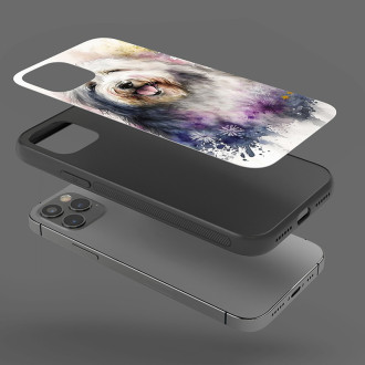 Starý anglický ovčák akvarel