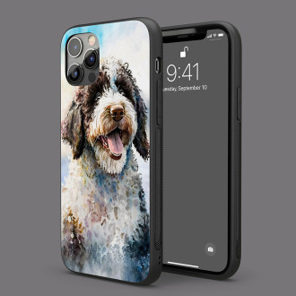 Španělský vodní pes akvarel