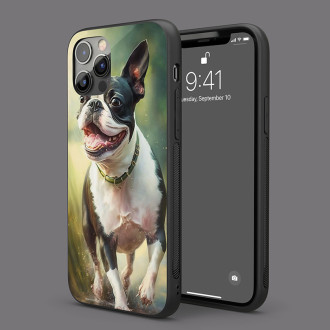 Bostonský teriér akvarel