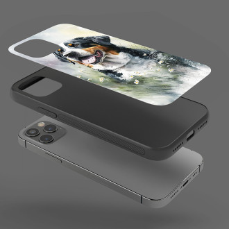 Velký švýcarský salašnický pes akvarel