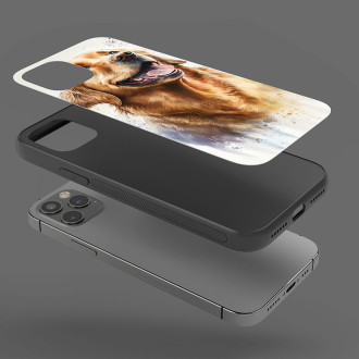 Zlatý retriever akvarel