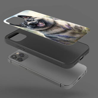 Norský elkhound akvarel