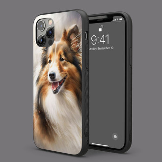 Shetlandský ovčák akvarel