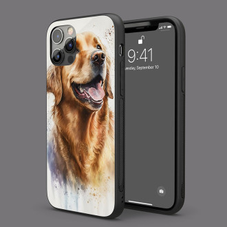 Zlatý retriever akvarel