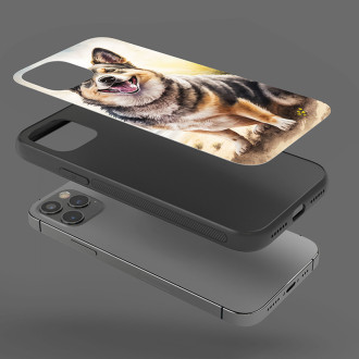 Švédský Vallhund akvarel