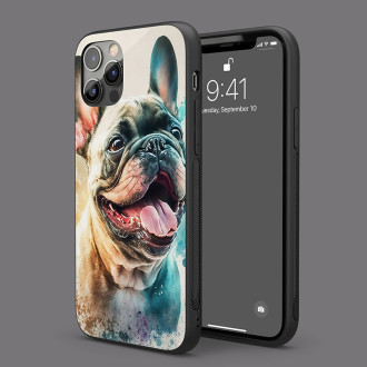 Francouzský buldoček akvarel