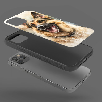 Německý ovčák akvarel