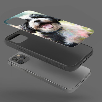 Portugalský vodní pes akvarel