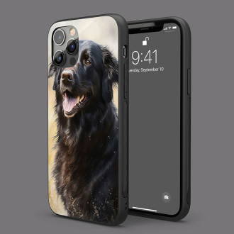 Flat Coated Retrívr akvarel