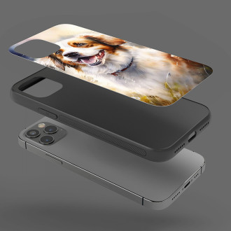 Holandský Kooikerhondje akvarel