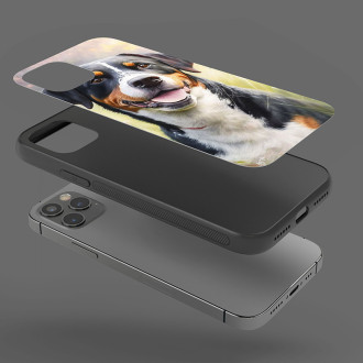 Entlebucherský salašnický pes akvarel