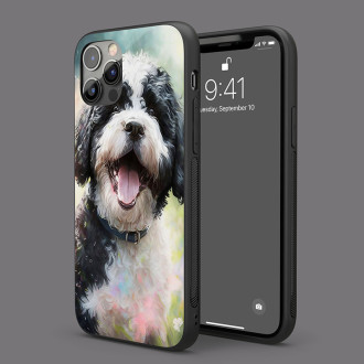 Portugalský vodní pes akvarel