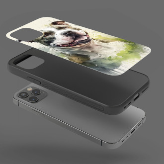 Stafordšírský bulteriér akvarel