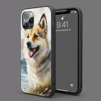 Norský buhund akvarel