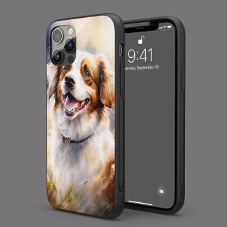 Holandský Kooikerhondje akvarel