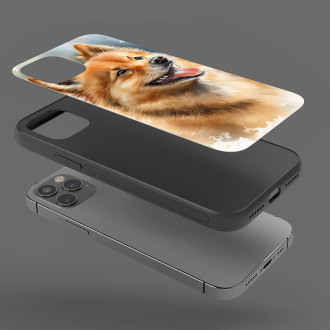 Finský špic akvarel