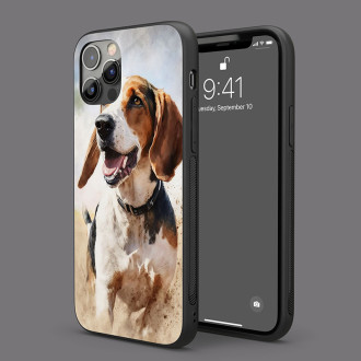 Anglický Foxhound akvarel