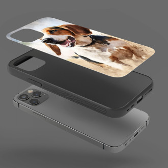 Anglický Foxhound akvarel