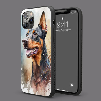 Německý pinč akvarel