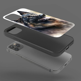 Belgický ovčák akvarel