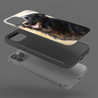 Flat Coated Retrívr akvarel