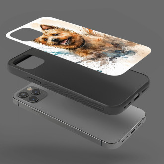 Norwichský teriér akvarel