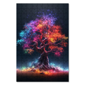 Dřevěné puzzle Vesmírný strom