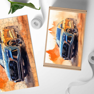 Dřevěné puzzle Audi RS Q8